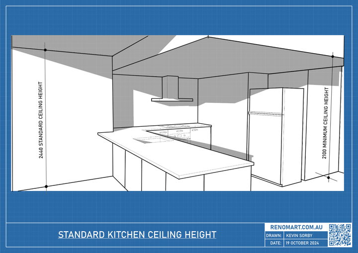 Kitchen ceiling height drawing