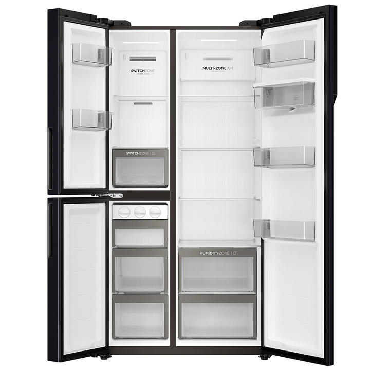 Haier 574 Three Door Side by Side Fridge