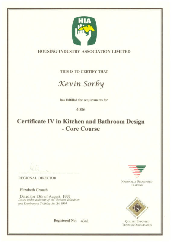 Certificate IV Kitchen & Bathroom Design - Core Course